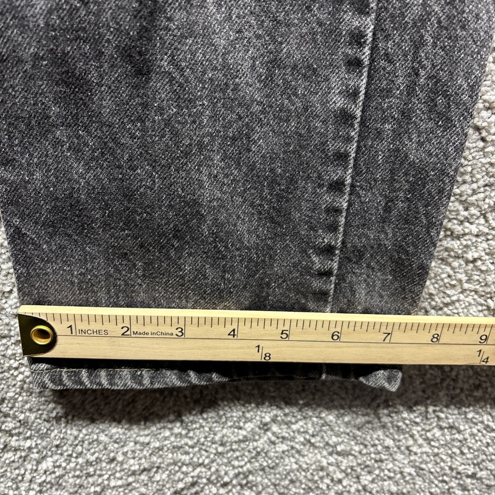 Vintage Levi's 40505-0259 505 Denim Black Jeans Orange‎ Tab USA 32x34 Distressed - Picture 11 of 14